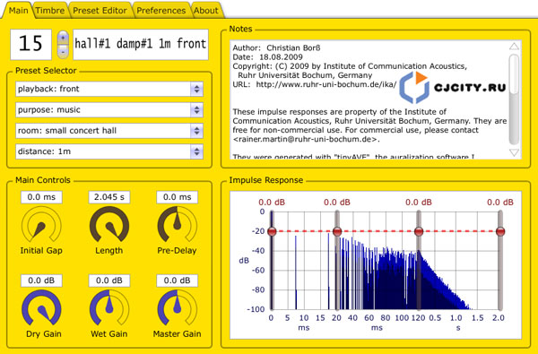  Institute of Communication Acoustics HybridReverb2