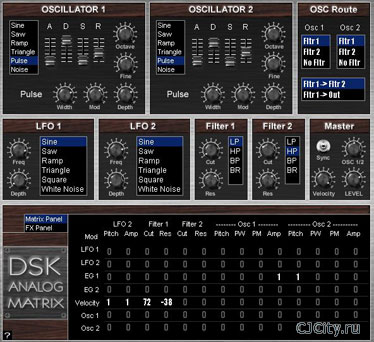  DSK Analog Matrix